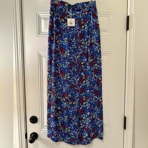 Wide leg printed pants (Kaari blue)